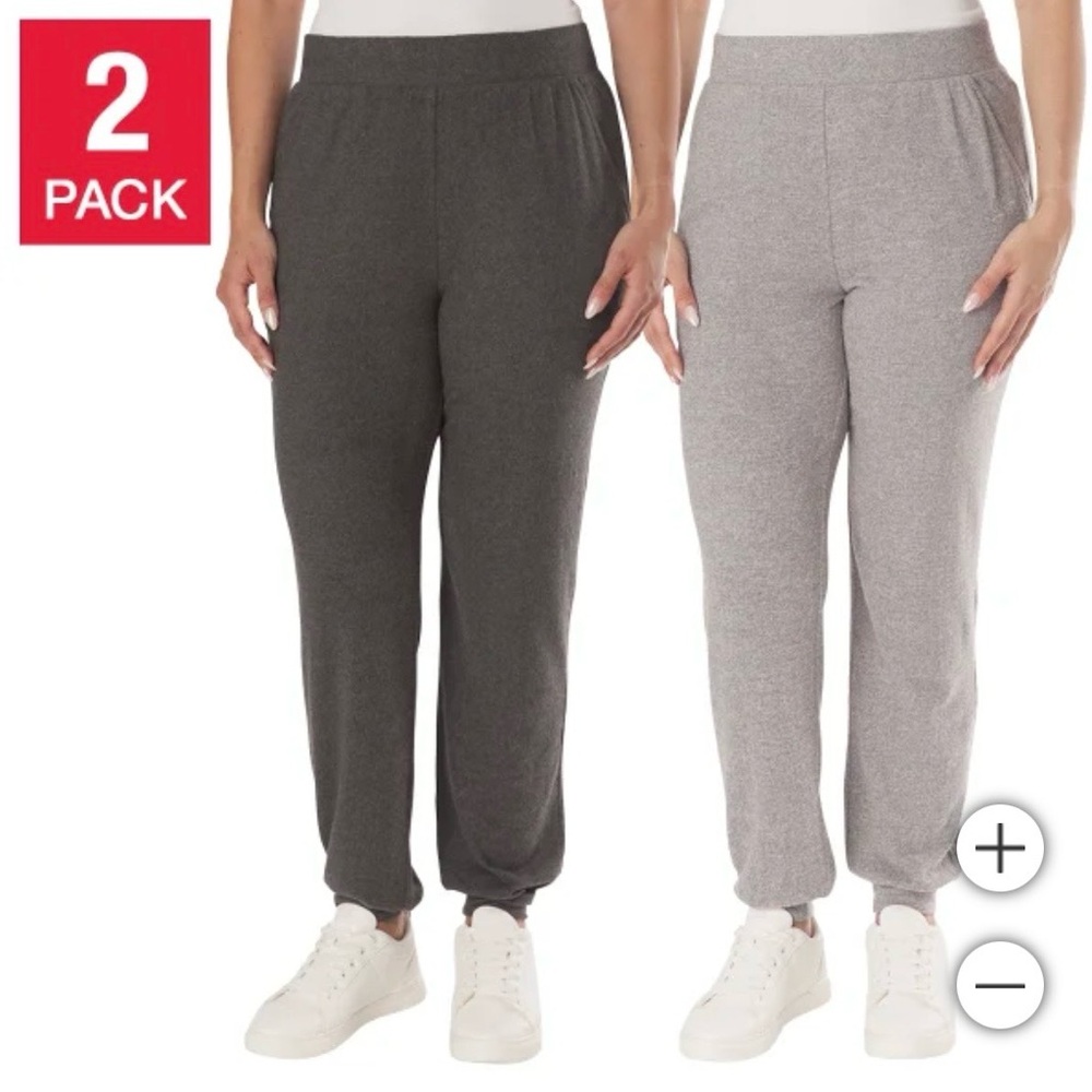 Joggers 2 Pack /Dark Grey and  Light Grey /Super Soft Jogger Style Lounge Pants